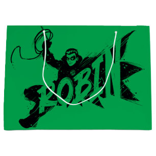 Robin Ink Brush Name Large Gift Bag