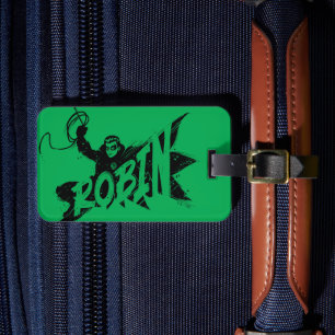 Robin Ink Brush Name Luggage Tag