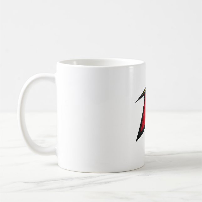 Robin inspired logo  coffee mug (Left)