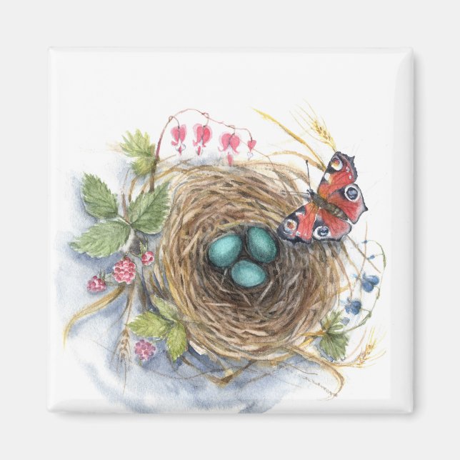 Robin Nest Magnet (Front)