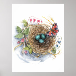 Robin Nest Poster