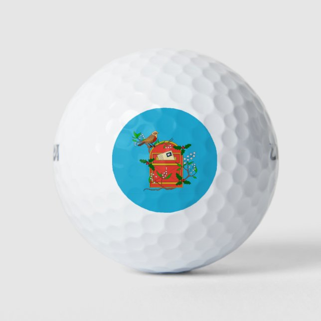 Robin on Postbox Golf Balls (Front)