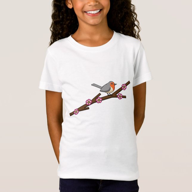 Robin on Sakura T-Shirt (Front)