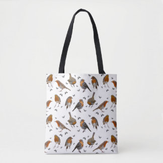 Robin Party All Over Print Bag (choose colour)