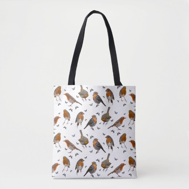 Robin Party All Over Print Bag (choose colour) (Front)