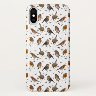 Robin Party iPhone X Case (choose colour)
