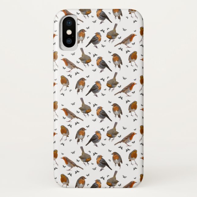 Robin Party iPhone X Case (choose colour) (Back)