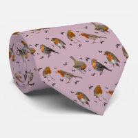 Robin Party Tie (Dusty Pink)