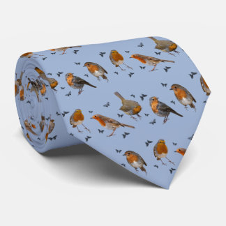 Robin Party Tie (Light Blue)