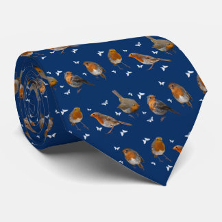 Robin Party Tie (Navy)