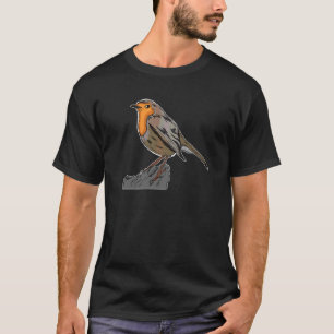 Robin Passerine Bird Nature Protection T-Shirt