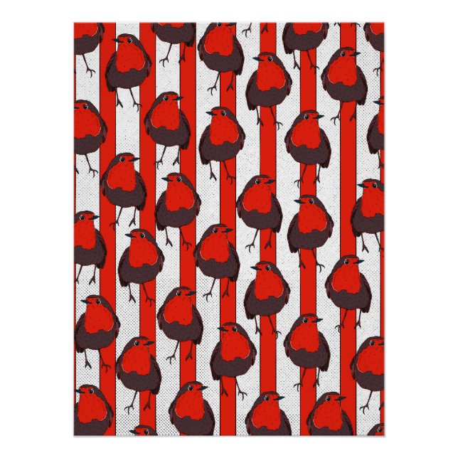 Robin Pattern Poster (Front)