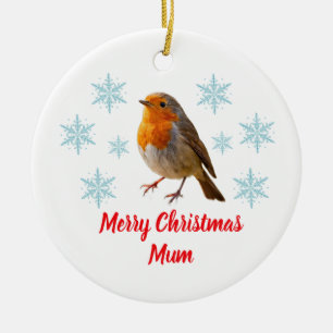 Robin Personalised Christmas Tree Decoration