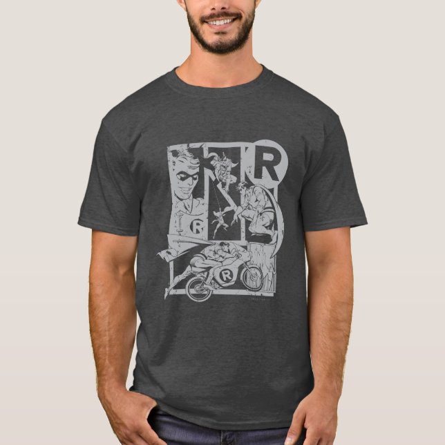 Robin - Picto Grey T-Shirt (Front)