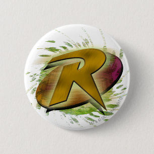 Robin -R 6 Cm Round Badge