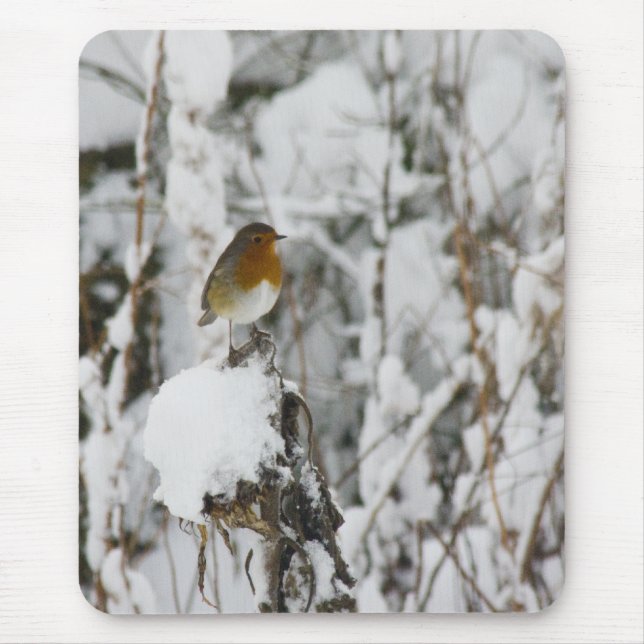 Robin Red Breast Mouse Mat (Front)