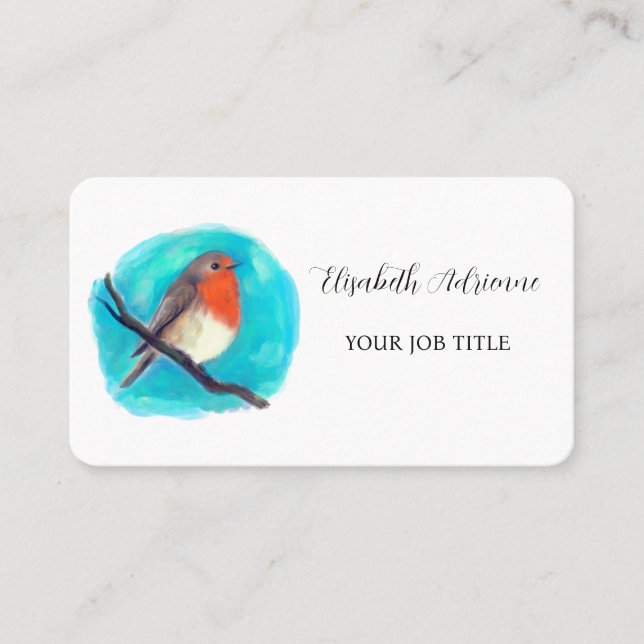 Robin redbreast business card (Front)