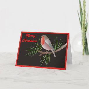 Robin Redbreast Holiday Card