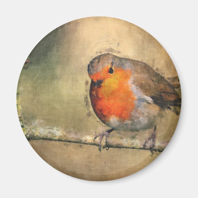 Robin Redbreast Magnet (Front)