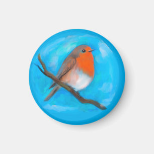 Robin redbreast magnet