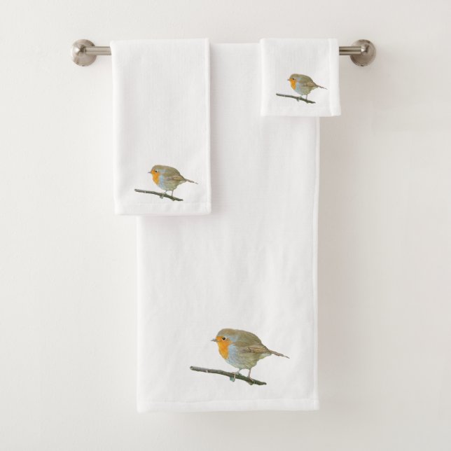 Robin Redbreast Towel Set (Insitu)