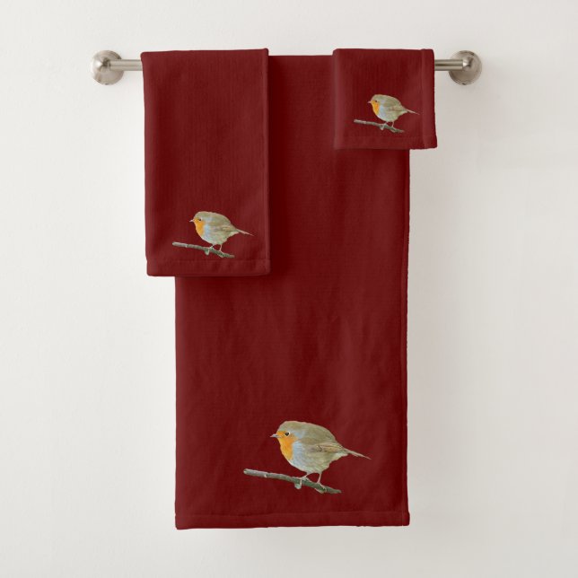 Robin Redbreast Towel Set (Insitu)