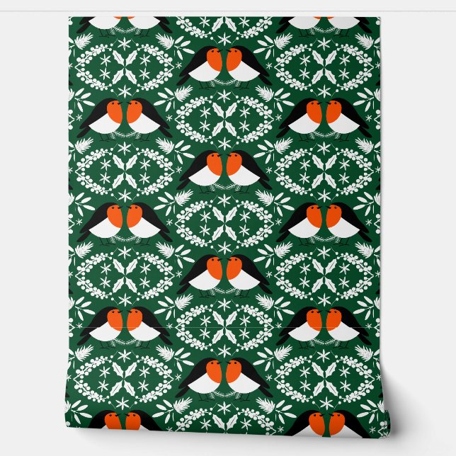 Robin Redbreast Wallpaper (Unrolling)