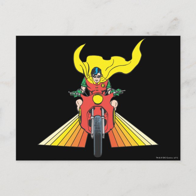 Robin Rides 2 2 Postcard (Front)