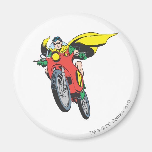 Robin Rides 2 Magnet (Front)