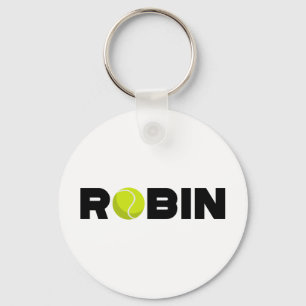 Robin Tennis Key Ring