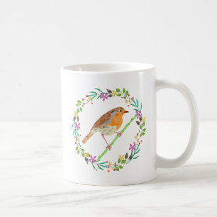 Robin the bird of Christmas Coffee Mug