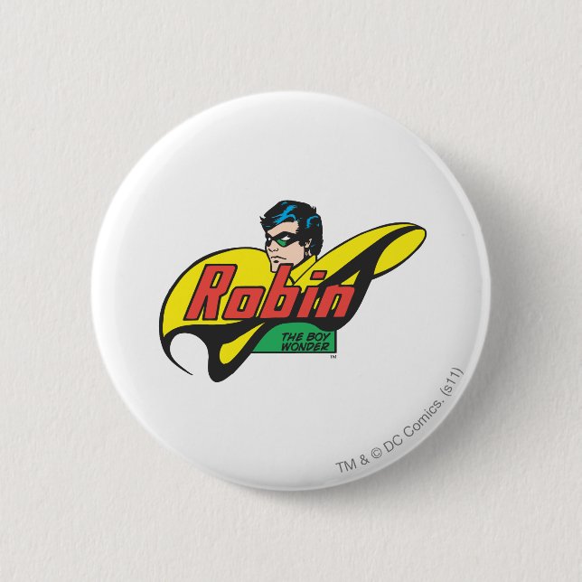 Robin The Boy Wonder 6 Cm Round Badge (Front)