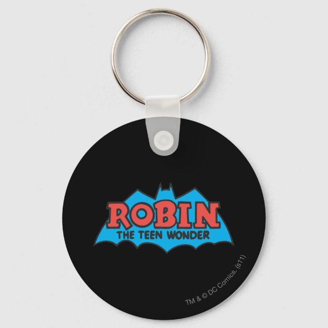 Robin The Teen Wonder Logo Key Ring (Front)
