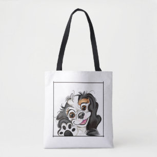 Robin tote bag cute dog