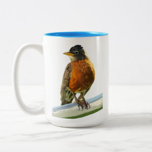 Robin Two-Tone Coffee Mug