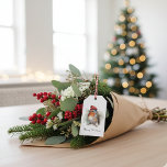 Robin Winter Delight, custom Gift Tags<br><div class="desc">Add a touch of personalised charm to your holiday presents with our custom "Robin Winter Delight" gift tags. These charming tags feature the heartwarming design of our beloved robin, complete with its cosy red hat, to bring a touch of whimsical and festive cheer to any gift. Make each one uniquely...</div>