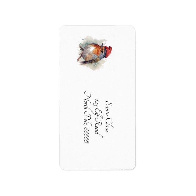 Robin Winter Delight, custom Label (Front)