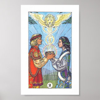 Robin Wood Tarot - 2 of Cups Poster