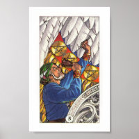 Robin Wood Tarot - 3 of Pentacles