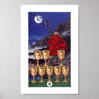 Robin Wood Tarot - 8 of Cups Poster