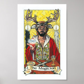Robin Wood Tarot - Major 1 The Magician Poster