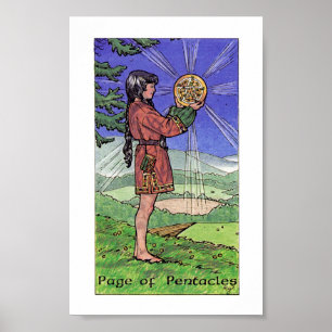 Robin Wood Tarot - Page of Pentacles Poster