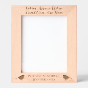 Robins Appear When Loved Ones Are Near - 8x10 Etched Frames