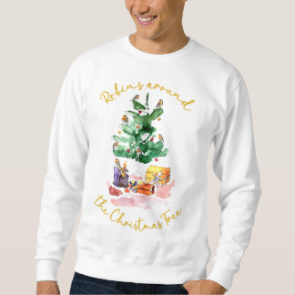 Robins Around the Christmas Tree Sweatshirt