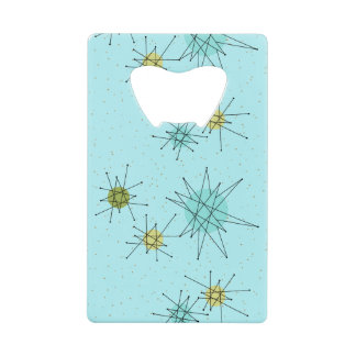 Robin's Egg Blue Atomic Starbursts Bottle Opener