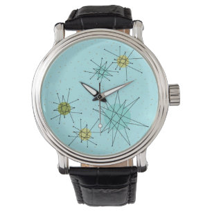 Robin's Egg Blue Atomic Starbursts eWatch Watch
