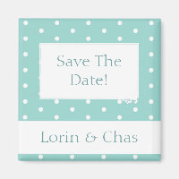 Robin's Egg Blue Jewellery Box with polka dots