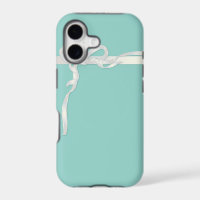 Robin's Egg Blue Jewellery Box with White Ribbon