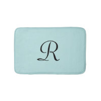 Robin's Egg Blue Monogrammed Minimalist Plush