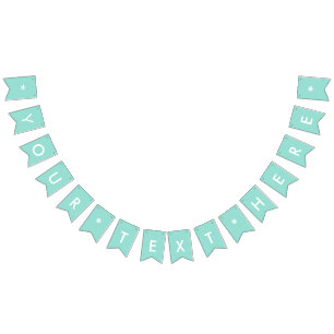 Robin's Egg Blue Solid Colour Bunting